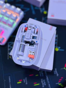 universal Rechargeable Transparent Wireless Mouse, view 1